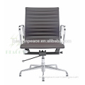 Mid Back Armrest Ergonomic Leather Executive Chair without Wheels